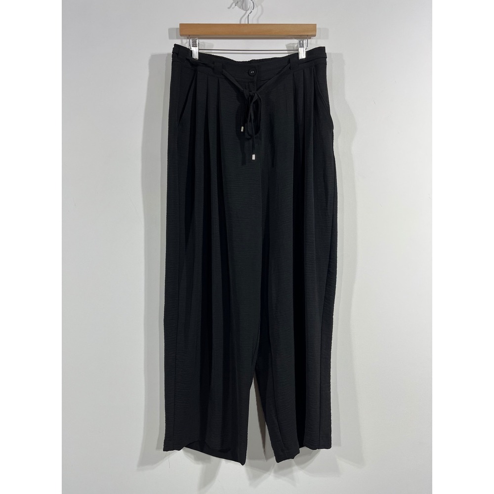 Adrianna Papell Wide Leg Pleated Pants Size 12 Whimsigoth Flowy Office Career